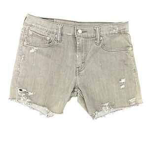 Levi’s Classic 511 Distressed Cutoff Shorts in Vintage Grey